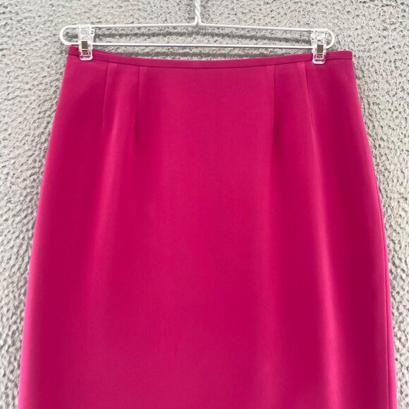 Kasper Suit Set Womens 6 Pink Blazer Button Up Pencil Knee Skirt Office Career - Picture 11 of 16
